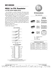 MC10H350 datasheet pdf ON Semiconductor