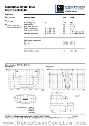 MQF75.0-3600/03 datasheet pdf Vectron