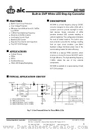 AIC1648 datasheet pdf Analog Integrations Corporation