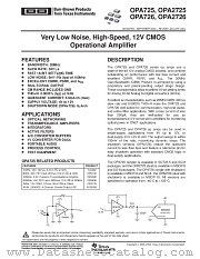 OPA726AIDR datasheet pdf Texas Instruments