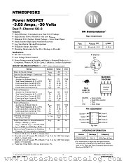 NTMD3P03R2 datasheet pdf ON Semiconductor