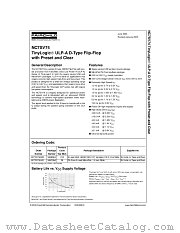 NC7SV74K8X datasheet pdf Fairchild Semiconductor