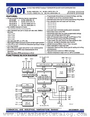 IDT72T20128L4BB datasheet pdf IDT