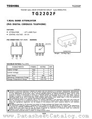 TG2202F datasheet pdf TOSHIBA