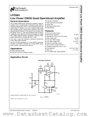 LPC660AIMX datasheet pdf National Semiconductor