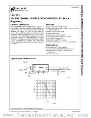 LM2852YMXA-3.3 datasheet pdf National Semiconductor