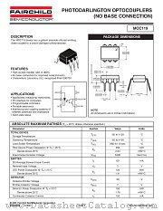 MOC119W datasheet pdf Fairchild Semiconductor