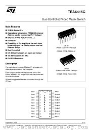 TEA6415CD datasheet pdf ST Microelectronics