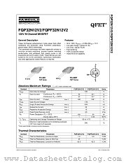 FQPF32N12V2 datasheet pdf Fairchild Semiconductor