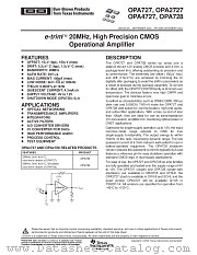 OPA728AIDGKR datasheet pdf Texas Instruments