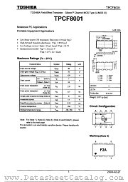 TPCF8001 datasheet pdf TOSHIBA