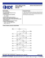 IDT54FCT244CTDB datasheet pdf IDT