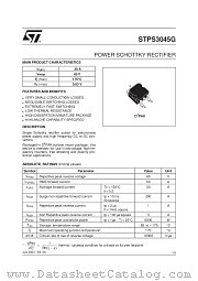 STPS3045 datasheet pdf ST Microelectronics