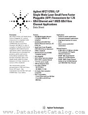 HFCT-5701LP datasheet pdf Agilent (Hewlett-Packard)