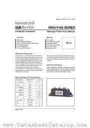 IRKU105 datasheet pdf International Rectifier