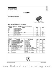 KST5179MTF datasheet pdf Fairchild Semiconductor