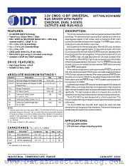 IDT74ALVCH16903PV8 datasheet pdf IDT