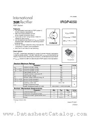 IRGP4050 datasheet pdf International Rectifier