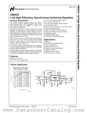 LM2653MTCX-ADJ datasheet pdf National Semiconductor