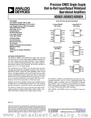 AD8602ARM-REEL datasheet pdf Analog Devices