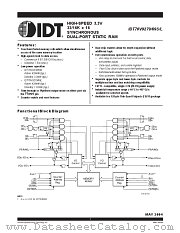 IDT70V9279S9PRF datasheet pdf IDT