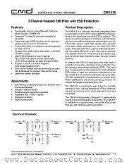 CM1415-03CP datasheet pdf California Micro Devices Corp