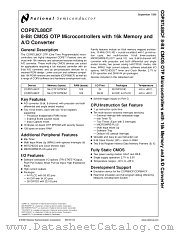 COP87L84CFM-XE datasheet pdf National Semiconductor
