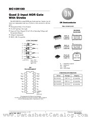 MC10H100M datasheet pdf ON Semiconductor