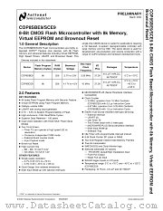 COP8SBE9HVA9 datasheet pdf National Semiconductor