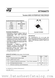 STTH506T datasheet pdf ST Microelectronics