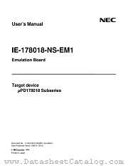 IE-178018-NS-EM1 datasheet pdf NEC