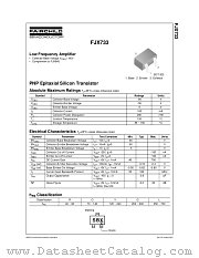 FJX733GTF datasheet pdf Fairchild Semiconductor