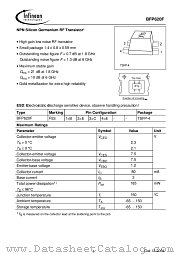 BFP 620F datasheet pdf Infineon