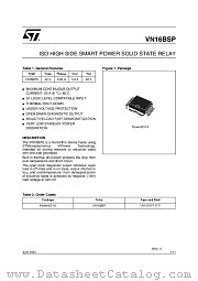 VN16BSP13TR datasheet pdf ST Microelectronics
