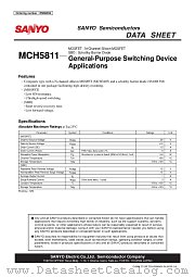MCH5811 datasheet pdf SANYO