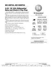 MC100EP52DT datasheet pdf ON Semiconductor