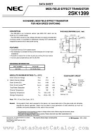 2SK1399-L datasheet pdf NEC