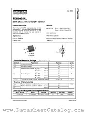 FDD6035AL_NL datasheet pdf Fairchild Semiconductor