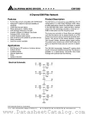 CM1300 datasheet pdf California Micro Devices Corp