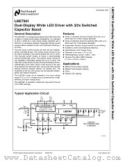LM27961TL datasheet pdf National Semiconductor