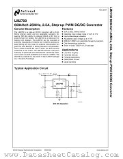 LM2700LDX-ADJ datasheet pdf National Semiconductor