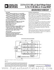 AD5304ARM-REEL7 datasheet pdf Analog Devices