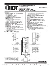 IDT70V7319S166BC8 datasheet pdf IDT