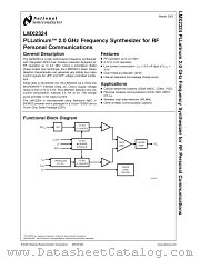 LMX2324TM datasheet pdf National Semiconductor