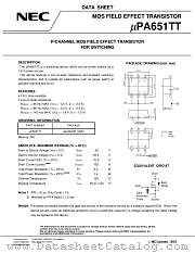 UPA651TT-E1 datasheet pdf NEC