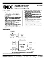 IDT77V400S156BC datasheet pdf IDT