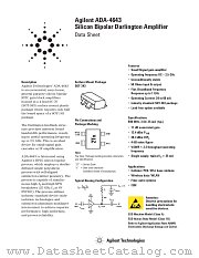 ADA-4643 datasheet pdf Agilent (Hewlett-Packard)