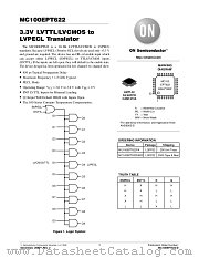 MC100EPT622 datasheet pdf ON Semiconductor