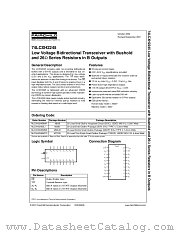 74LCXH2245SJX datasheet pdf Fairchild Semiconductor