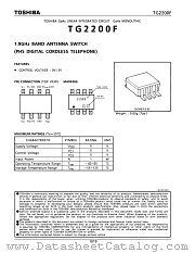 TG2200F datasheet pdf TOSHIBA